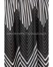 Blurred Lines Black And Ivory Striped Maxi Dress